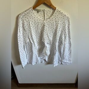 Hobbs London Polka Dot Blouse